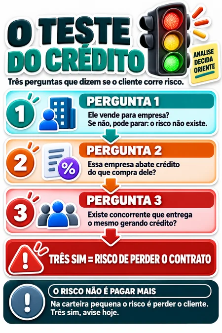 O Teste do Crédito, as três perguntas