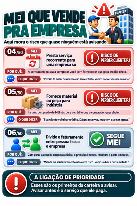 Cenários de MEI que vende para empresa