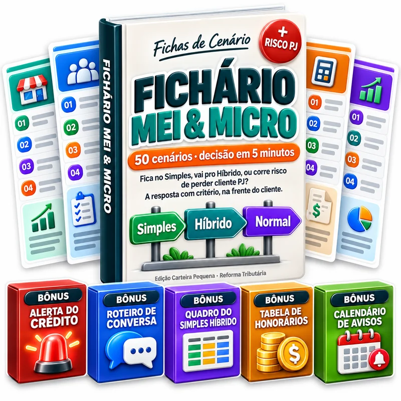 Fichário MEI & Micro com os cinco bônus